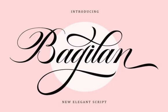 Bagilan: An Elegant Calligraphy Script Font for Modern Creatives