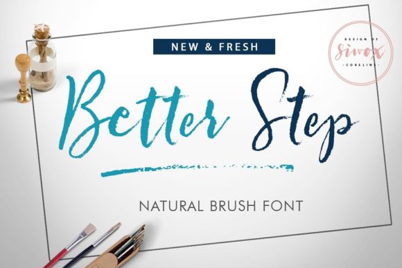 Better Step: A Brushed Script for Elegant Branding