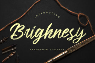 Brighnesy: A Modern Script Font with Contemporary Flair