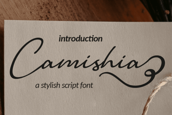 Camishia: A Script Font That Balances Elegance and Modernity