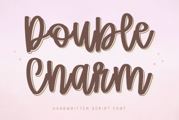 Double Charm: A Modern Script Font with a Distinctive Double-Line Effect
