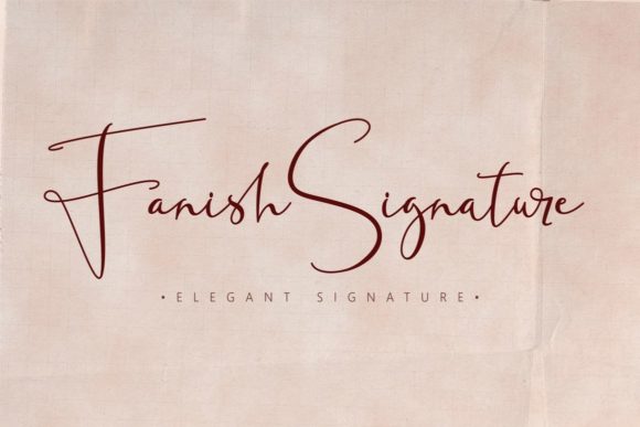Fanish Signature: An Elegant Script Font for Creative Projects