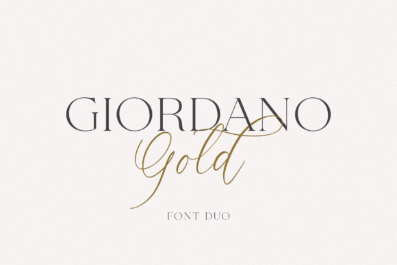 Giordano Gold: Blending Script Elegance with Serif Structure