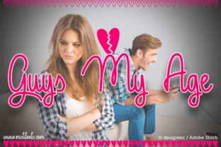 Guys My Age: The Monoline Script Font with Character