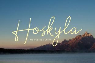 Hoskyla: The Simple Mono-Line Script for Natural, Classy Design