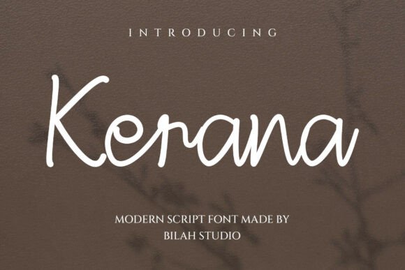 Kerana: The Modern Script Font for Elegant Branding