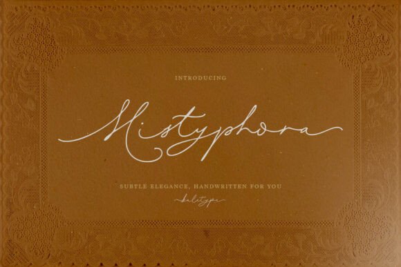 Mistyphora: Defining Luxury with Refined Script Typography