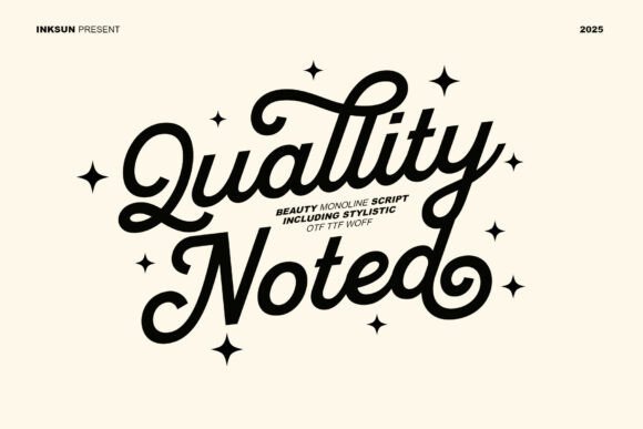 Quallity Noted: The Friendly Script for Modern Branding