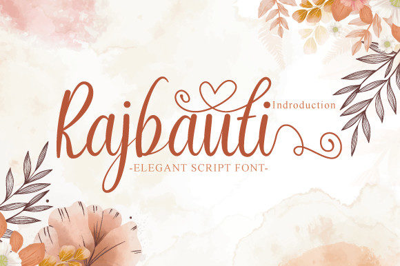 Rajbauti: The Delicate Script Font for Timeless Elegance