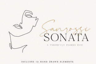 Sanrossi Sonata Duo: Elegant Script & Serif Pairing