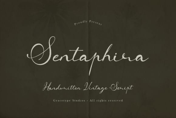 Sentaphira: A Handwritten Vintage Script for Timeless Design