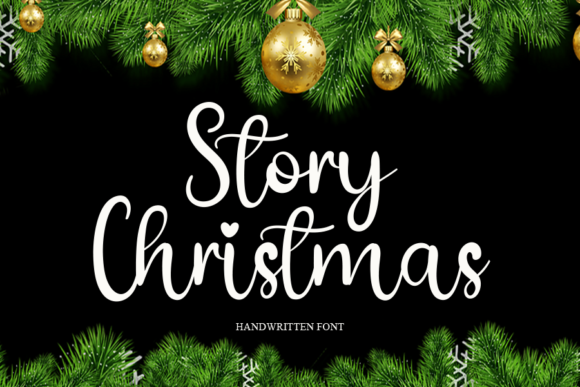 Story Christmas: A Script Font That Dances With Charm