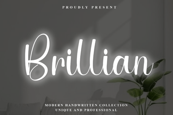 The Elegant Flow of Brillian: A Modern Script Typeface