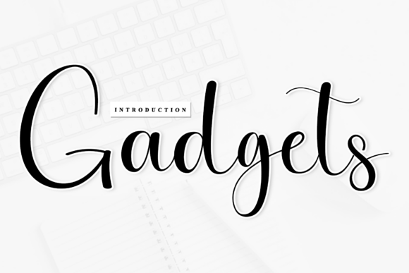 The Rhythmic Appeal of Gadgets: A Script Font for Artisanal Brands